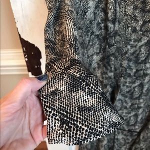 Snakeskin print duster